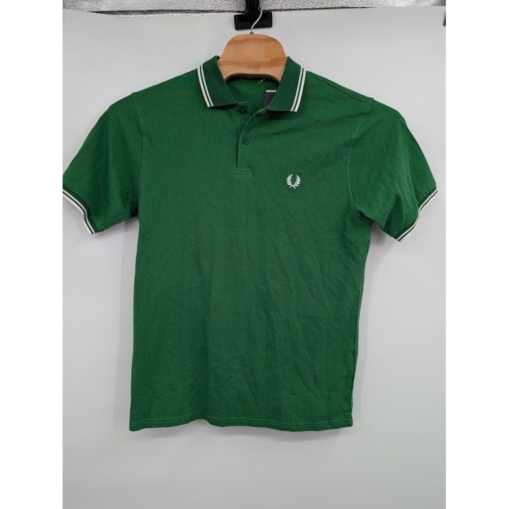 Fred Perry M3600 Twin Tipped Polo Shirt Green NWT Men's sz XXL